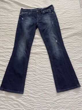 Miss Me Dark Blue Flared Jeans